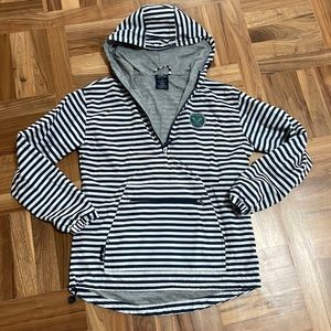Charles River lacrosse rain wind hoodie sz XS with lining and toggle details